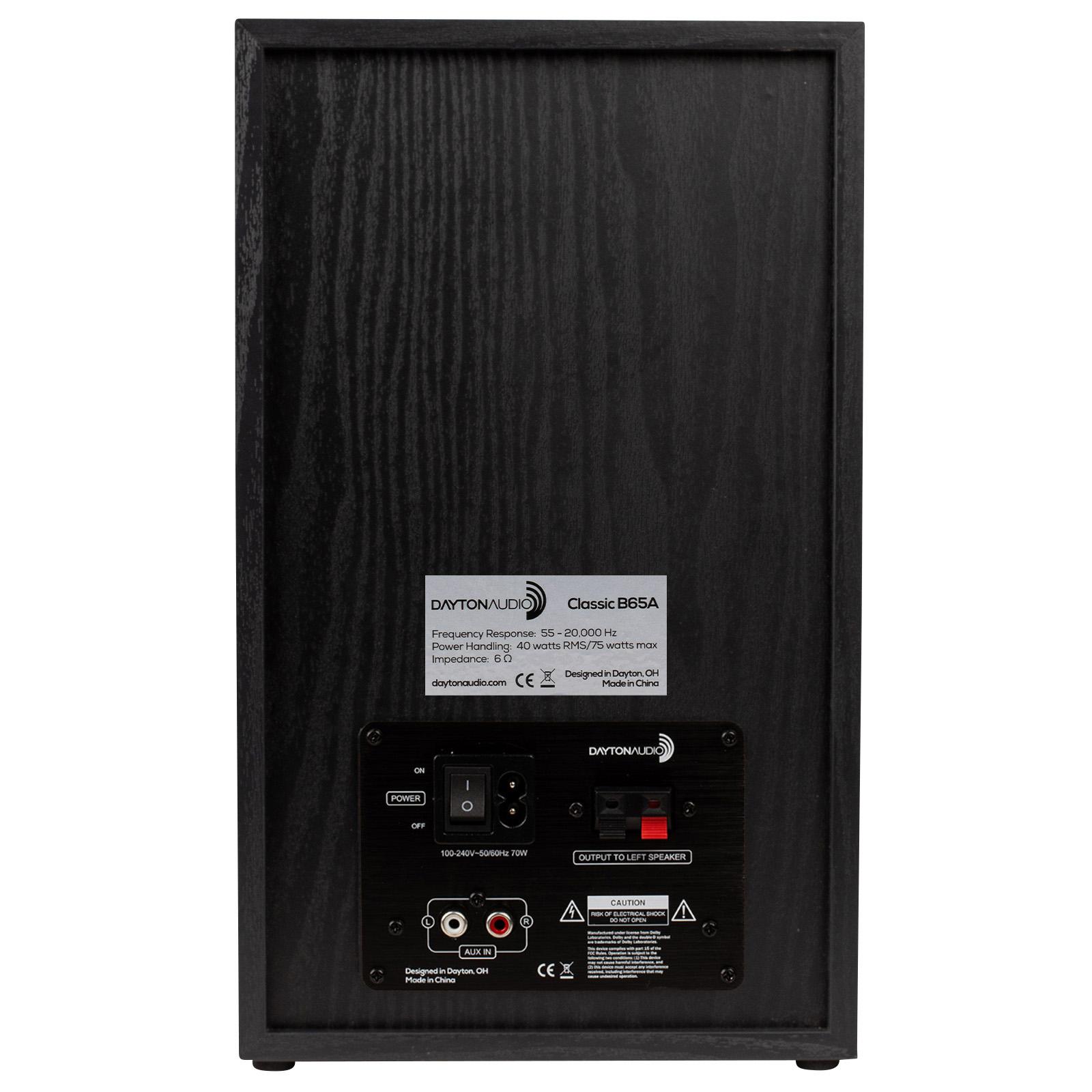 Dayton Audio Classic B65A Powered Bluetooth Bookshelf